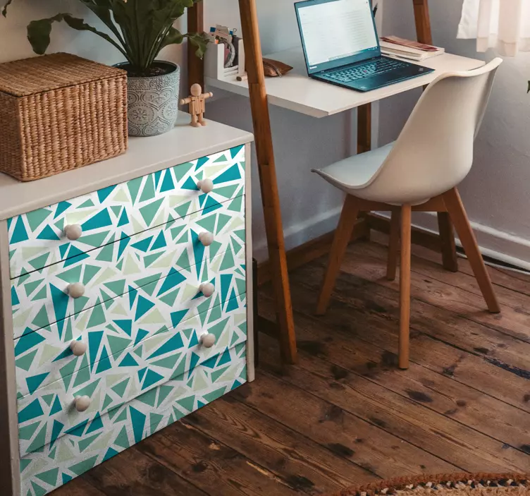 레트로 모자이크 타일 전송 - TenStickers