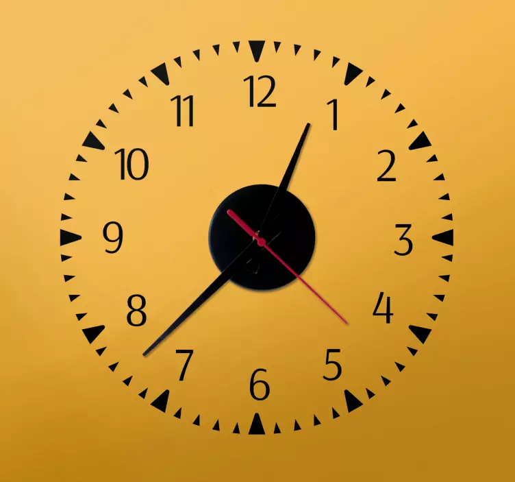 복고풍 벽시계 스티커 - TenStickers