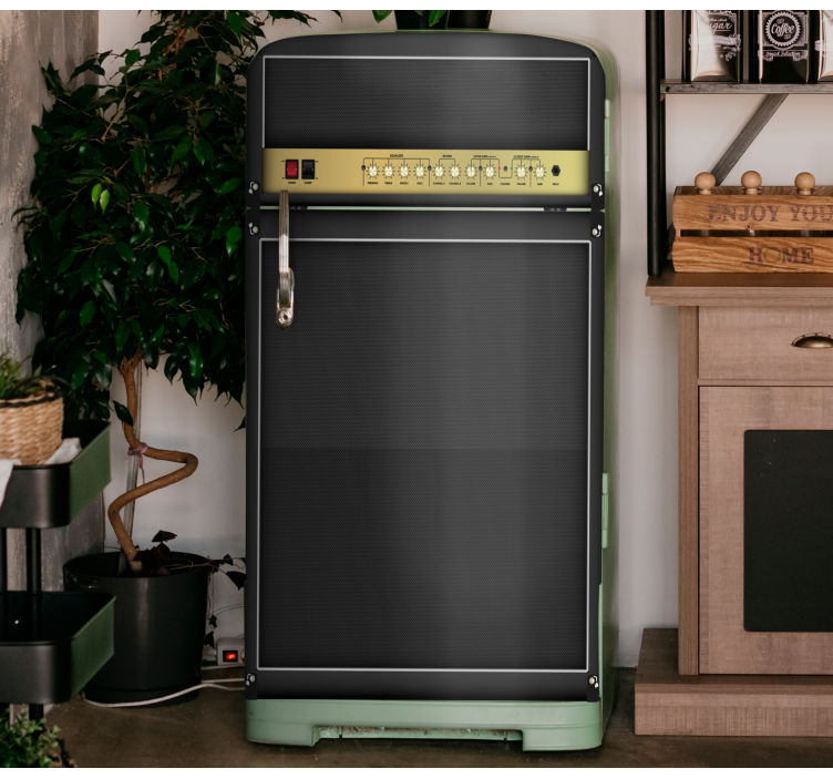 록 기타 앰프 냉장고 데칼 - TenStickers