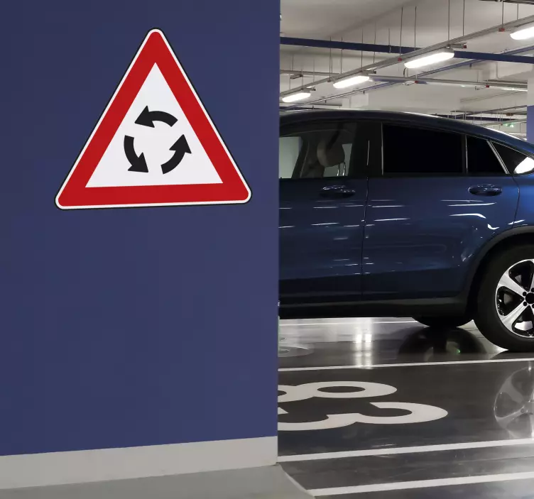 원형 교차로 스티커 - TenStickers