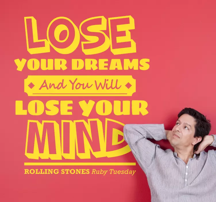 루비 화요일 가사 스티커 - TenStickers