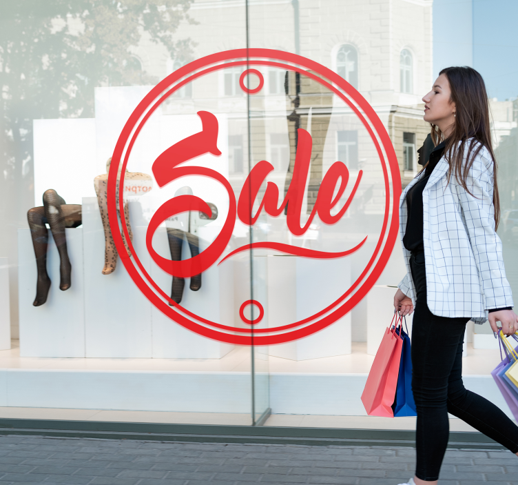 영업 스티커 영국 스티커 글씨 - TenStickers