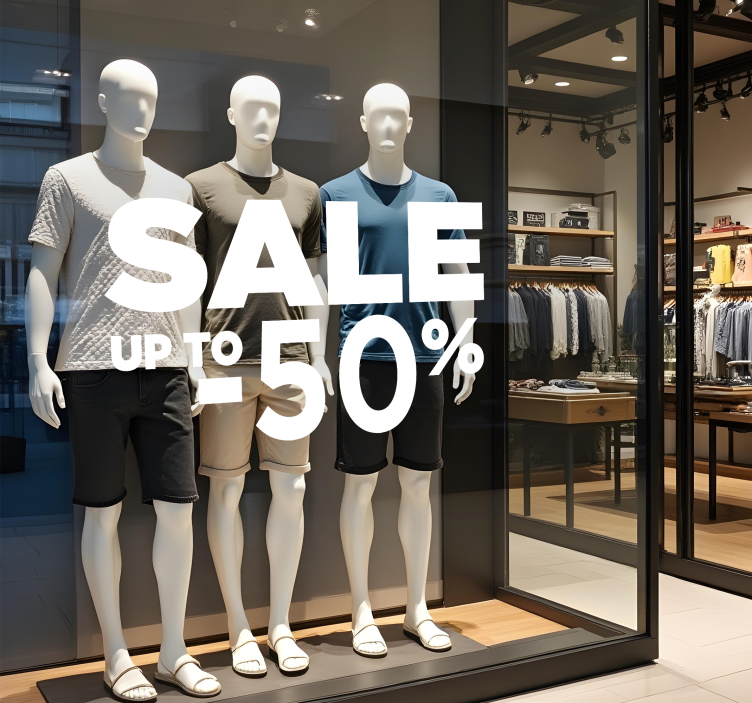 영업 스티커 큰 할인 - TenStickers