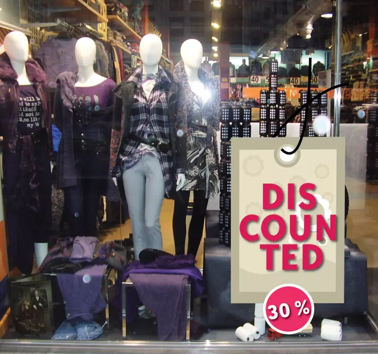 영업 스티커 할인 가격 태그 - TenStickers