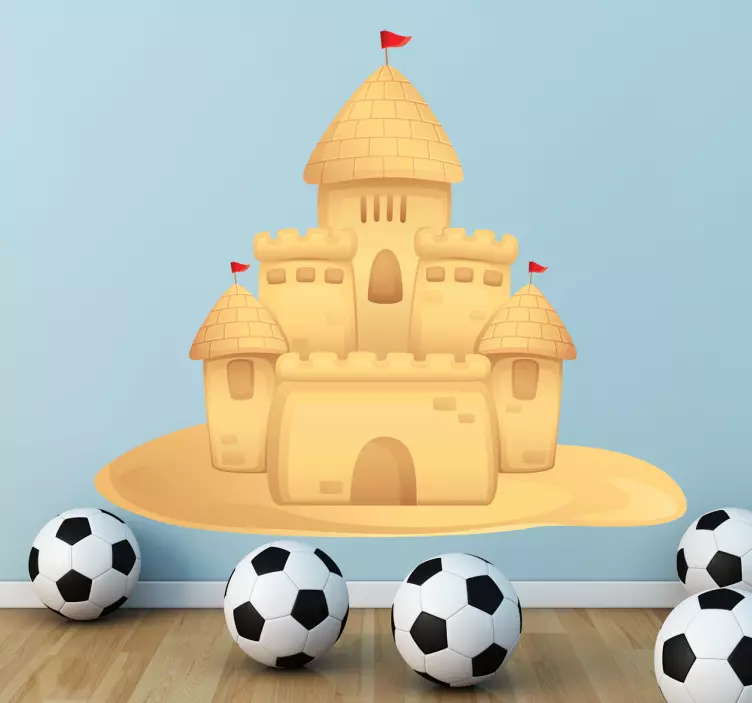 모래 성 아이 데칼 - TenStickers