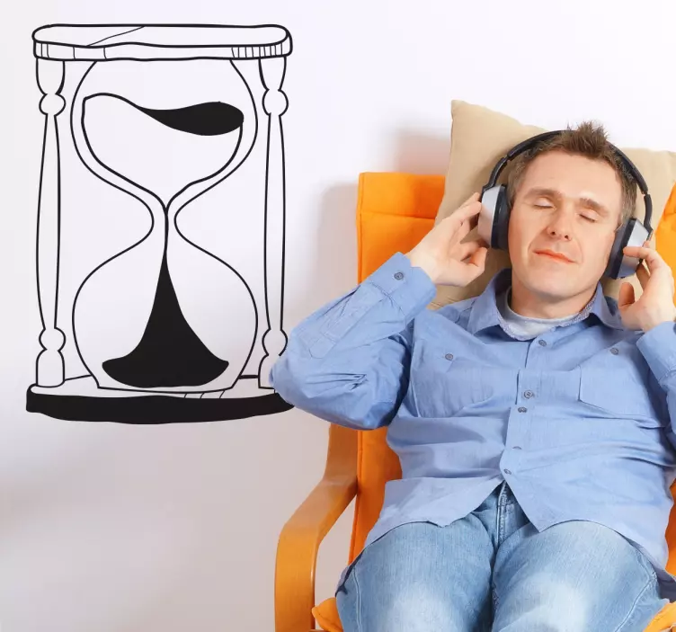 모래 타이머 스티커 - TenStickers