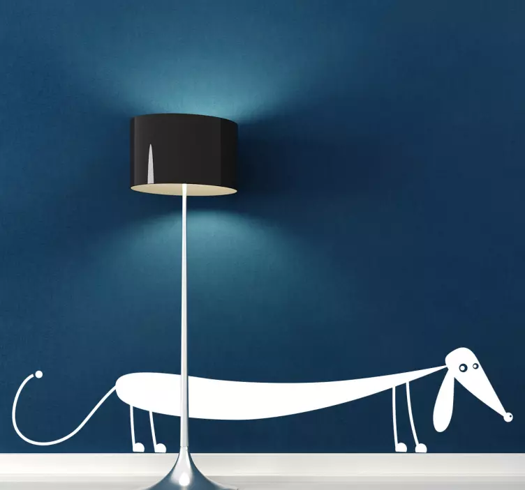 소시지 개 벽 스티커 - TenStickers