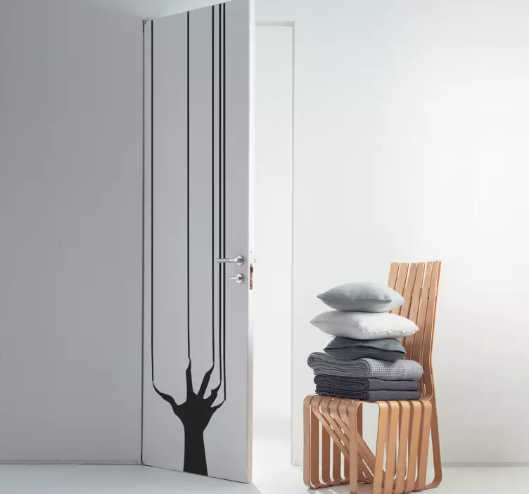 무서운 손 문 할로윈 스티커 - TenStickers