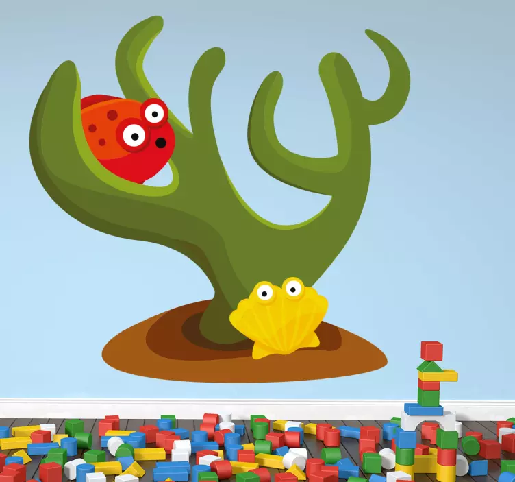 해저 생물 스티커 - TenStickers