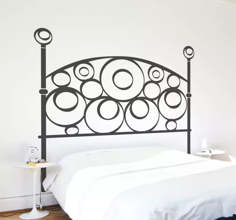 반원형 비닐 헤드 보드 스티커 - TenStickers