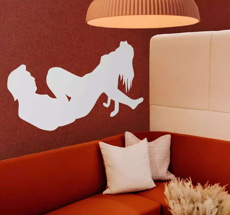 섹스 커플 실루엣 스티커 - TenStickers