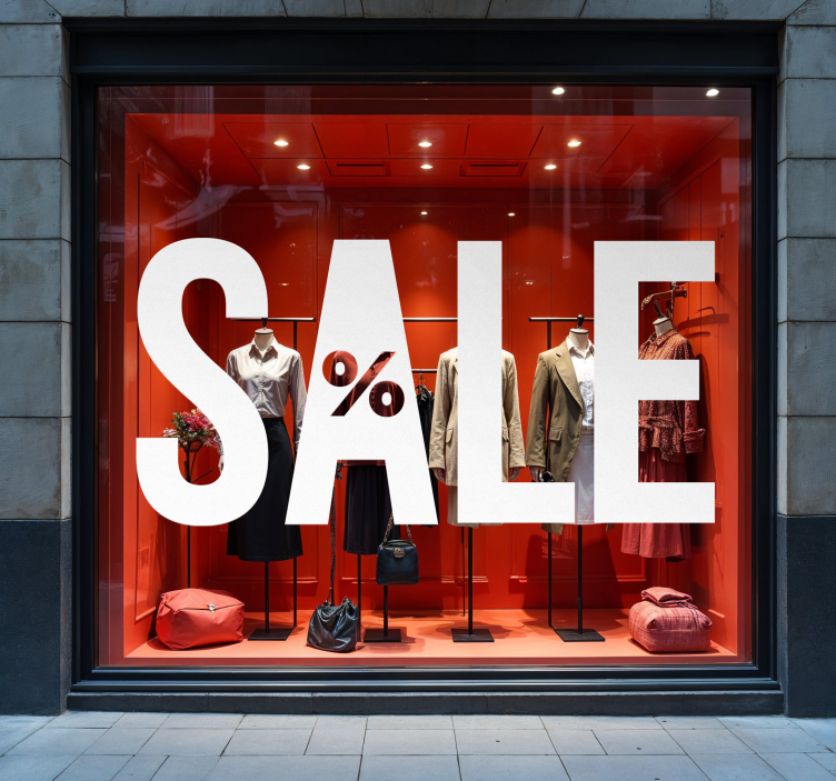 영업 스티커 큰 글자 - TenStickers