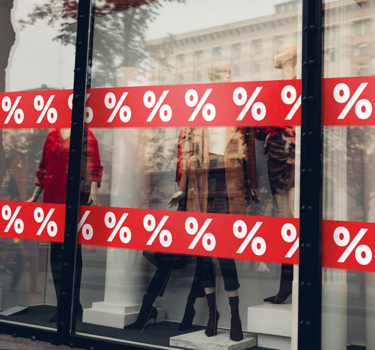 영업 스티커 할인 기호 테두리 - TenStickers