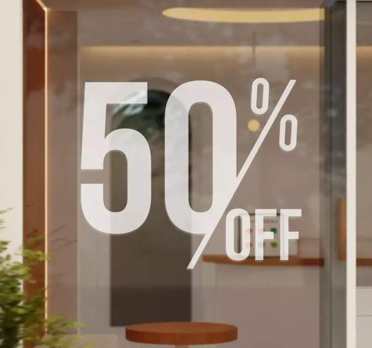 비닐 상점 간판 할인 - TenStickers