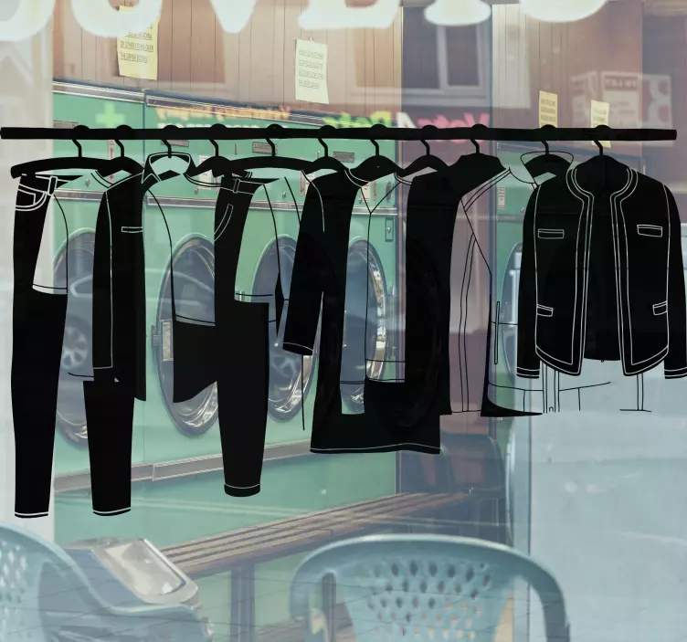 비닐 상점 간판 패션 행잉 디스플레이 - TenStickers