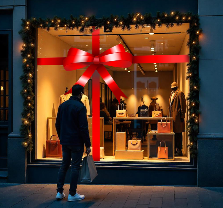 비닐 상점 간판 선물 리본 - TenStickers