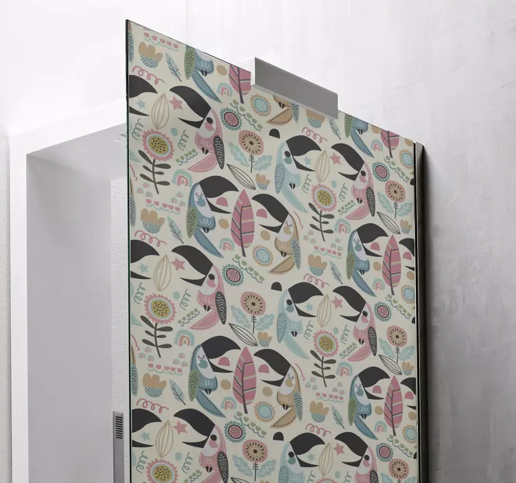 샤워 스티커 기발한 새 패턴 - TenStickers