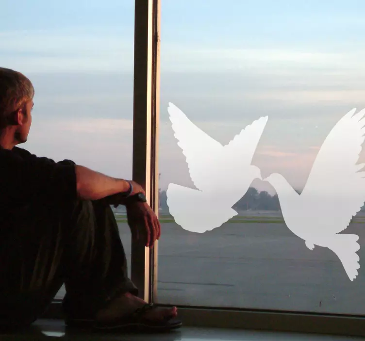 Silhoutte 비둘기 데칼 - TenStickers