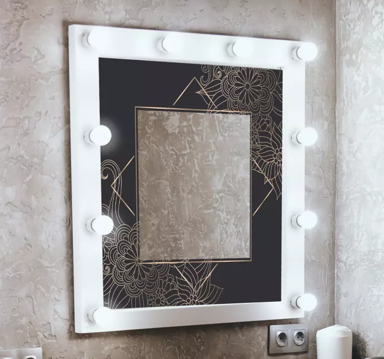 봄 꽃 거울 스티커 - TenStickers