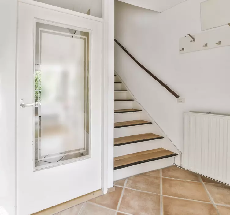 프레임 반투명 스티커가 있는 정사각형 - TenStickers