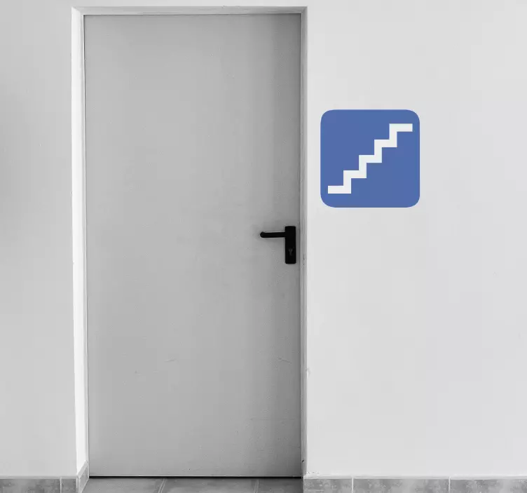 계단 표시 스티커 - TenStickers