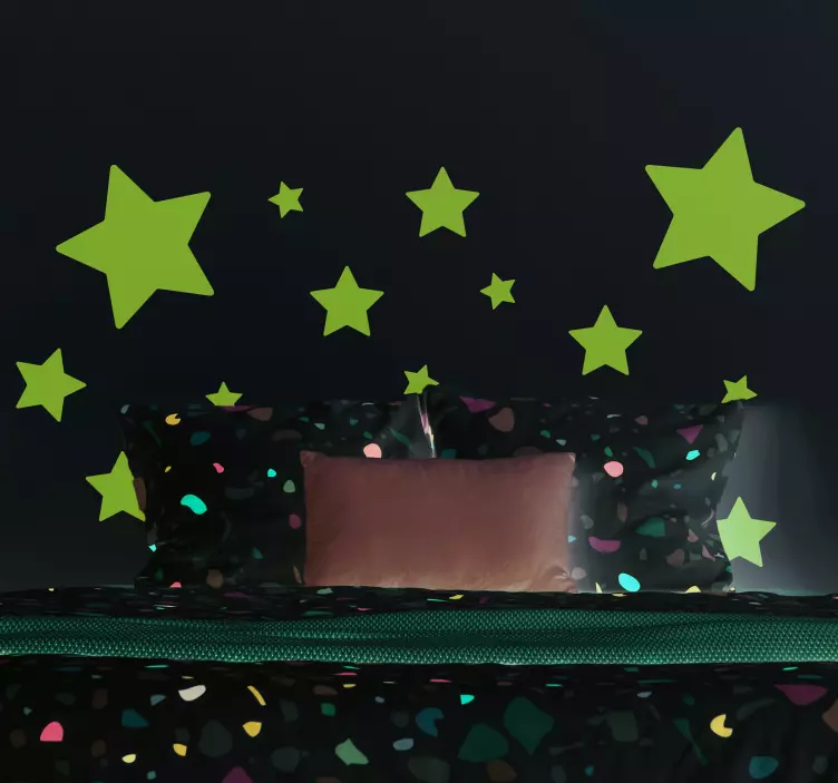 별 다양한 크기 공간 벽 데칼 - TenStickers