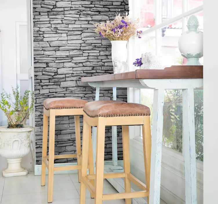 돌 벽돌 비닐 벽지 데칼 - TenStickers