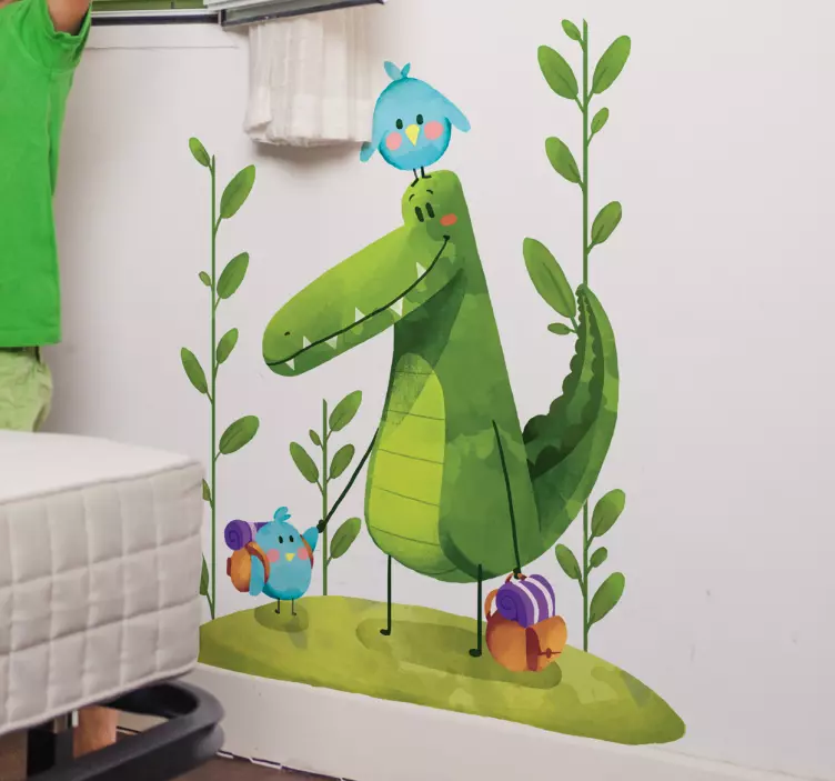 늪 친구 일러스트 스티커 - TenStickers