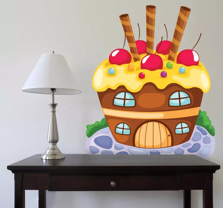 과자 집 아이 스티커 - TenStickers