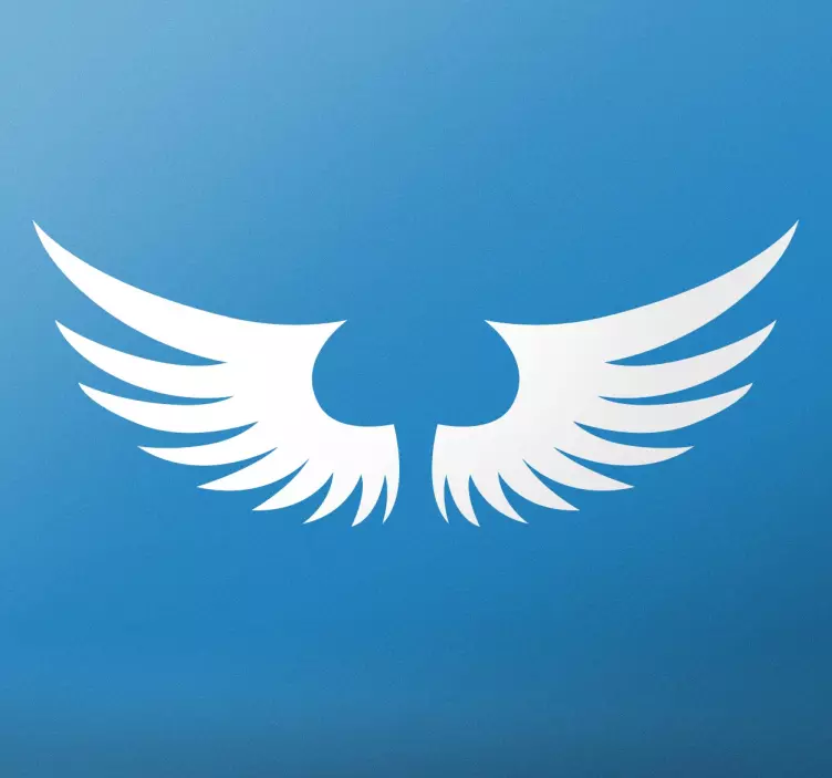 문신 천사 날개 벽 예술 sticke - TenStickers