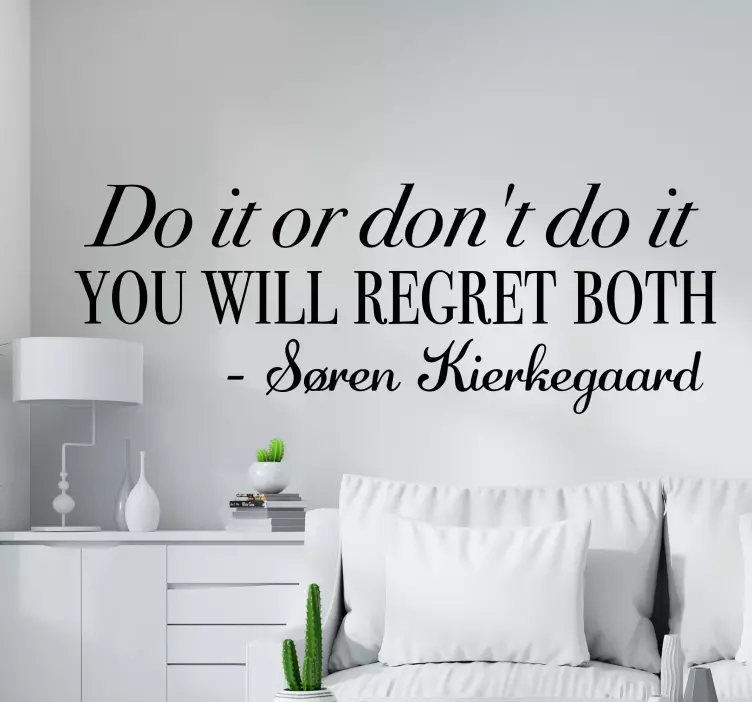 텍스트 벽 스티커 영감을 주는 삶의 선택 - TenStickers