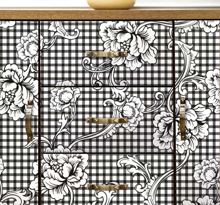 질감 벽 스티커 세련된 꽃꽂이 - TenStickers