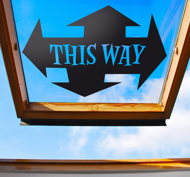 이쪽으로 표시 스티커 - TenStickers