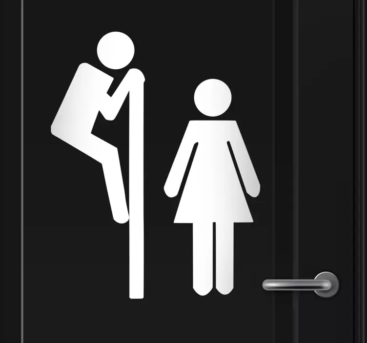 화장실 엿보기 욕실 스티커 - TenStickers