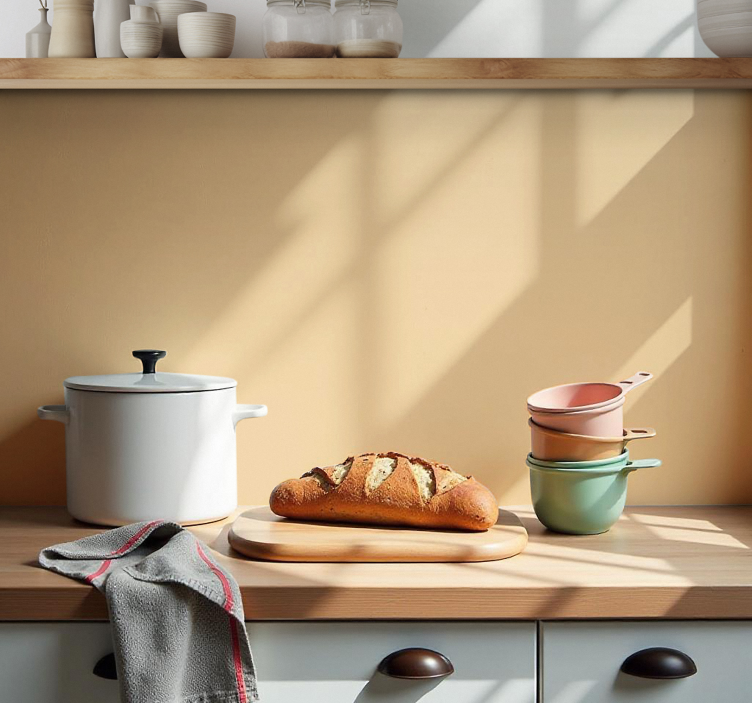 주방 용품 벽 스티커 단색 백스플래시 - TenStickers