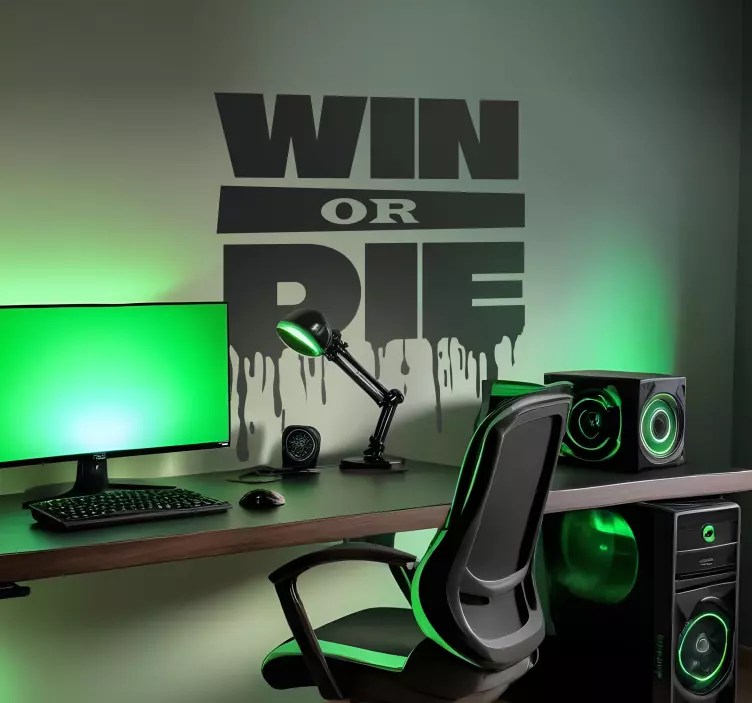 비디오 게임 벽 스티커 이기거나 죽거나 - TenStickers