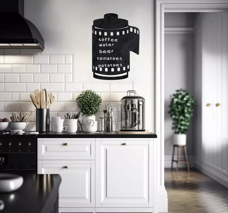 빈티지 벽 스티커 빈티지 사진 칠판 - TenStickers