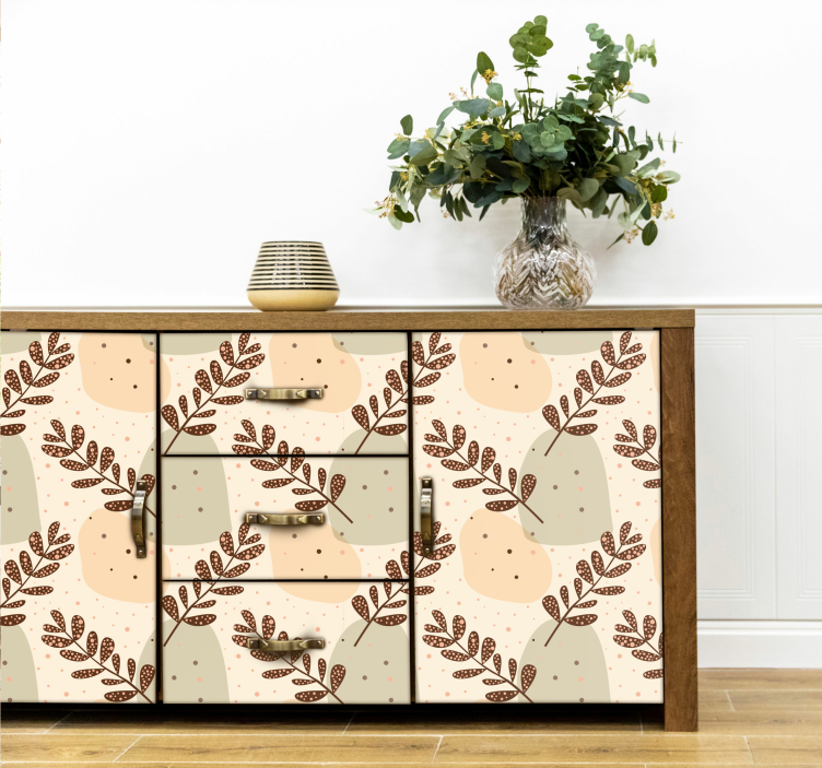 공장 벽 스티커 파스텔 미적 가지 디자인 - TenStickers