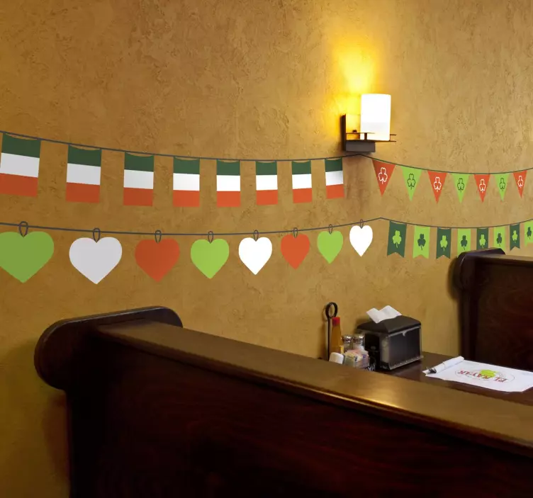 국경 벽 스티커 세인트 패트릭 데이 장식 - TenStickers