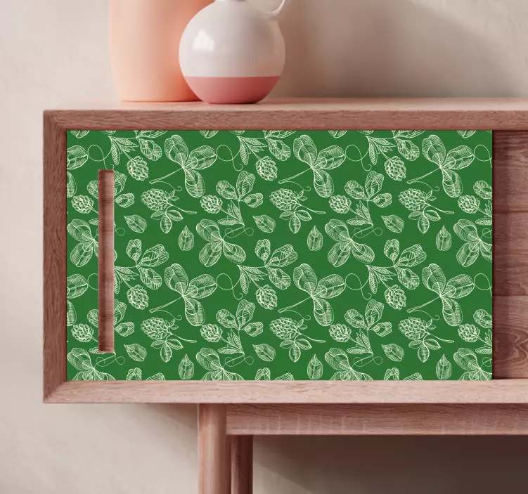 꽃과 식물 스티커 잎사귀 녹색 모티브 - TenStickers