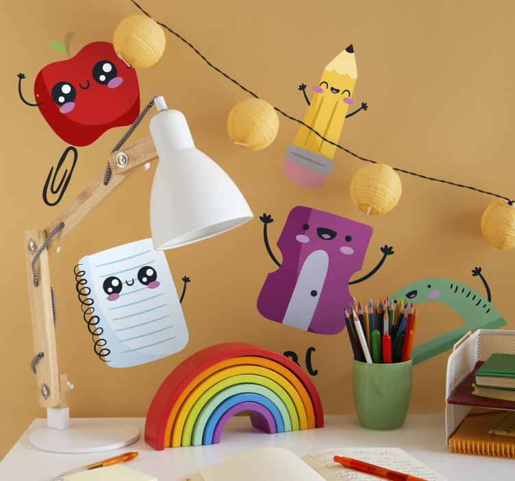 교육용 벽 스티커 개학 준비 세트 - TenStickers