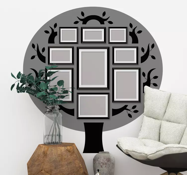 프레임 벽 스티커 가계도 액자 - TenStickers