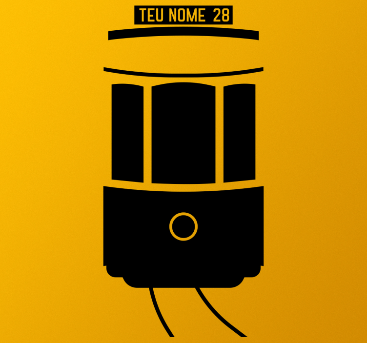 도시 & 국가 벽 스티커 리스본 전기차 맞춤형 비닐 - TenStickers