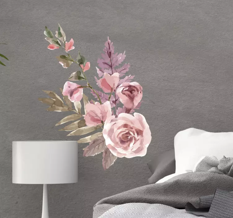 수채화 꽃 조성 꽃 스티커 - TenStickers