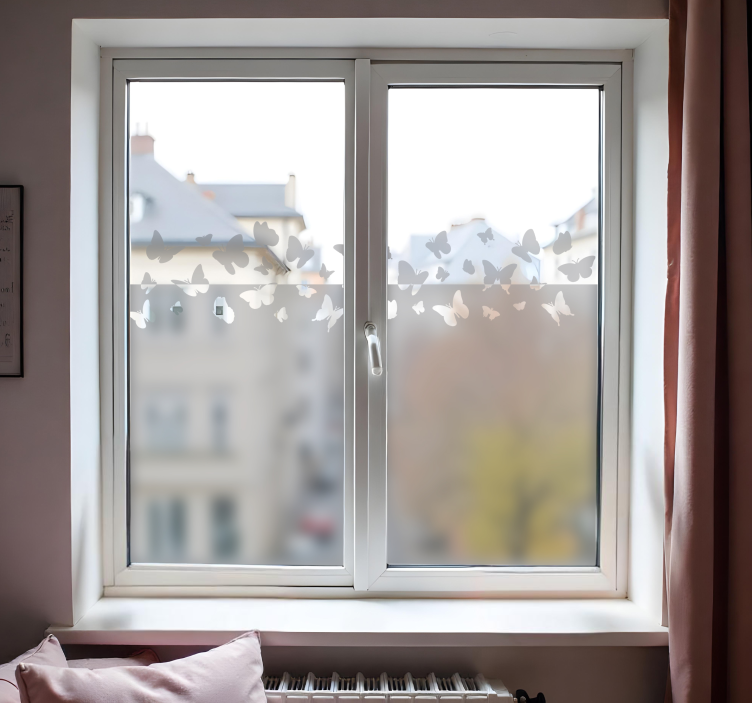 창 스티커 나비 - TenStickers