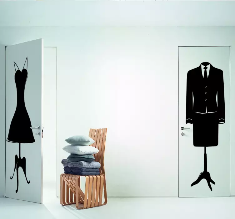 여성 정장 재킷 스티커 - TenStickers