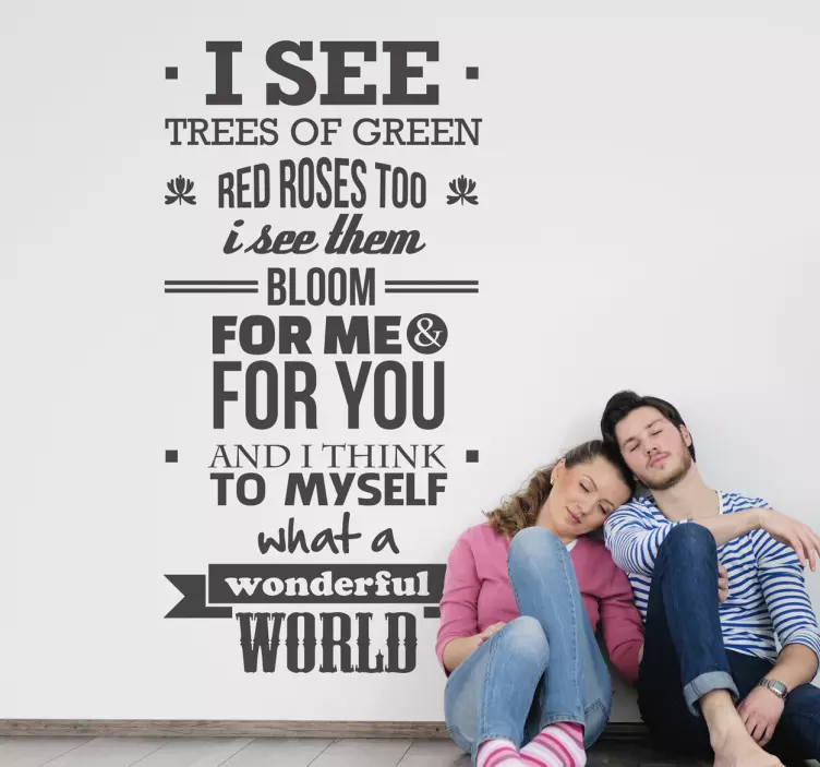 멋진 세계 벽 스티커 - TenStickers