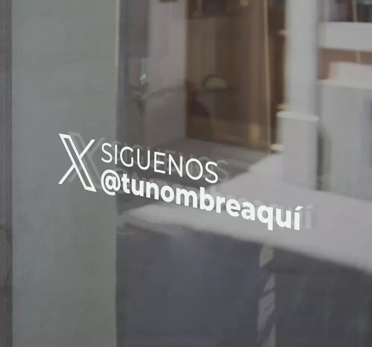 비닐 상점 간판 트위터 심볼 "우리를 팔로우하세요" - TenStickers