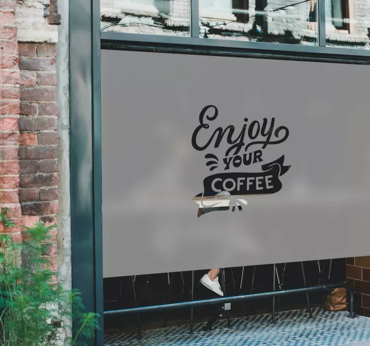 비닐 상점 간판 당신의 로고가 투명한 것처럼 - TenStickers