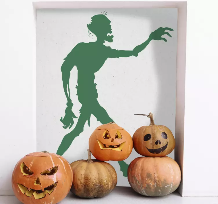 좀비 실루엣 스티커 - TenStickers